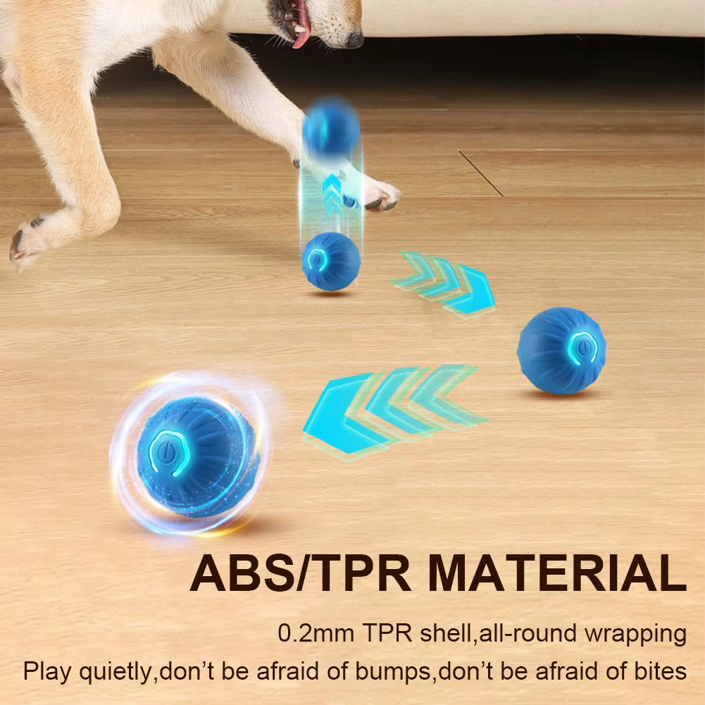 Intelligent Automatic Rolling Cat Toys USB Rechargeable Cat Interactive Ball Electronic Rotating Cat Ball for Kitten Dog Playing