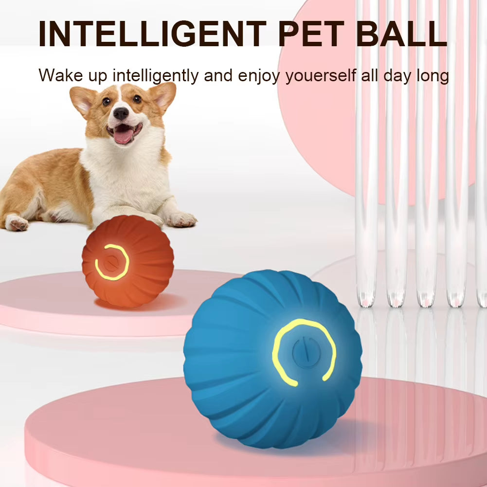 Intelligent Automatic Rolling Cat Toys USB Rechargeable Cat Interactive Ball Electronic Rotating Cat Ball for Kitten Dog Playing