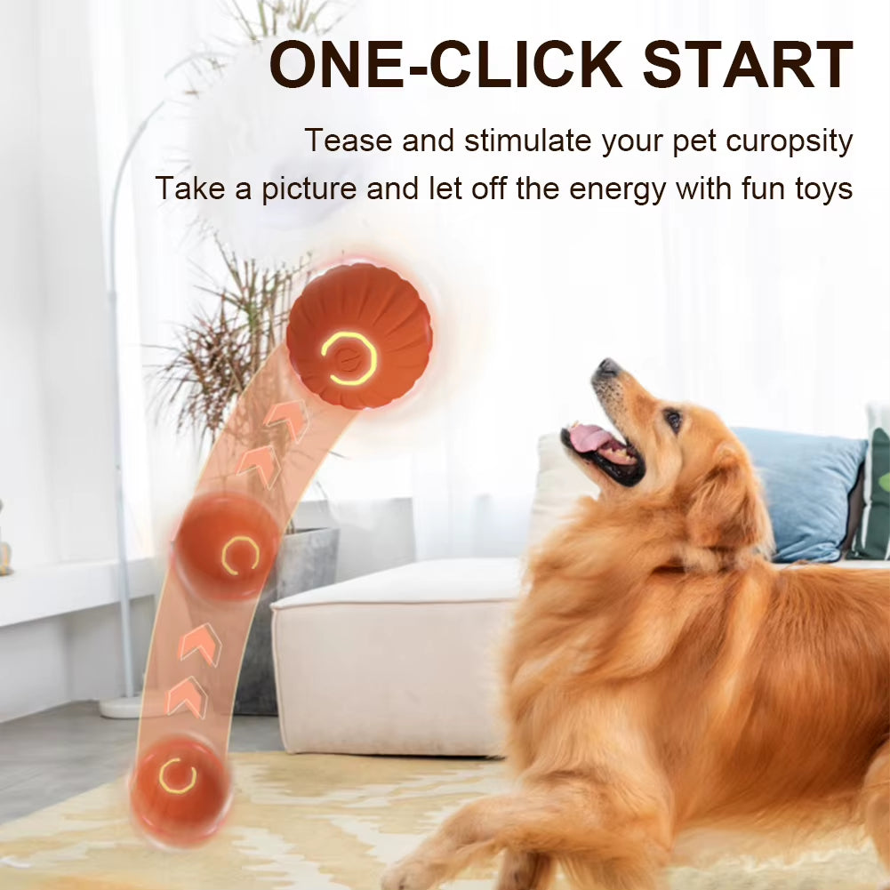 Intelligent Automatic Rolling Cat Toys USB Rechargeable Cat Interactive Ball Electronic Rotating Cat Ball for Kitten Dog Playing