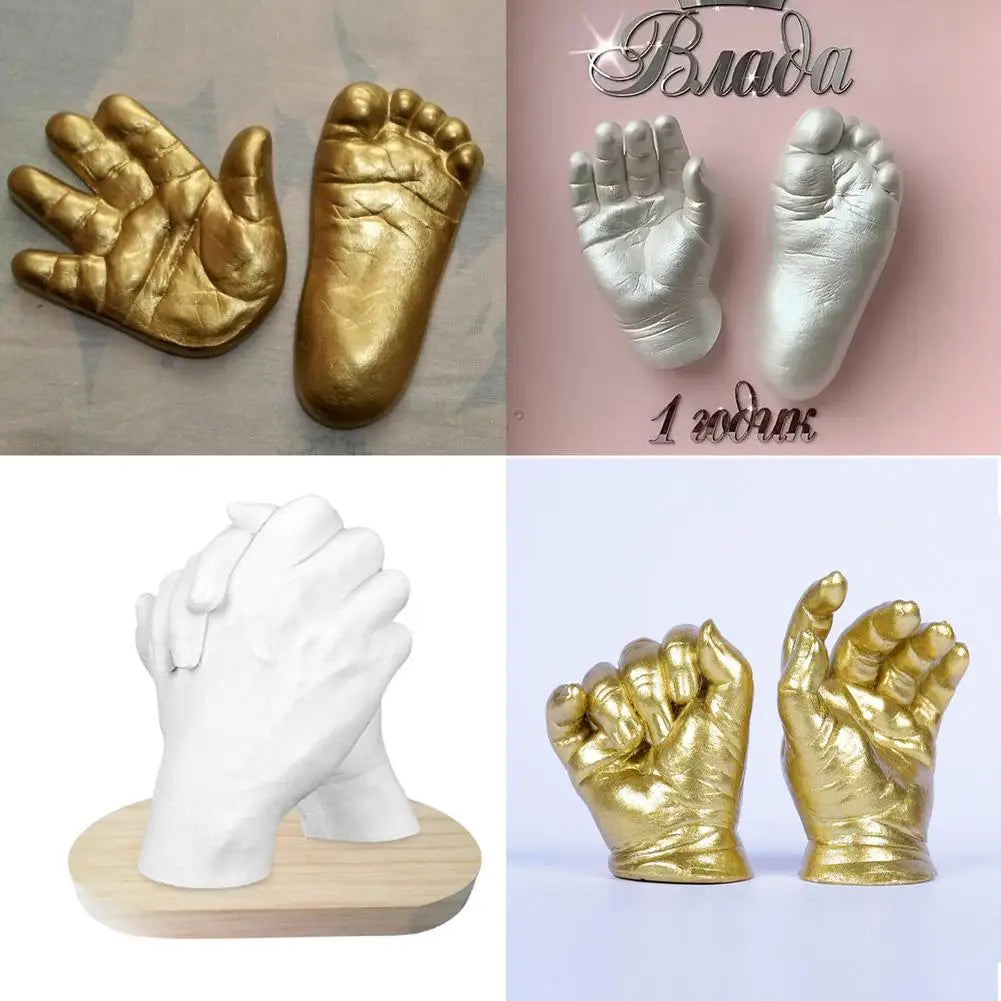 DIY Hands Casting Kit Plaster Statue Keepsake Molding Hand Holding Craft for Couples Adult & Child Wedding Friends Anniversary